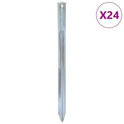 Produktbild von Design Zeltheringe 24 Stk. 30 cm Ø20 mm Verzinkter Stahl, Sonstiges Zeltzubehör 2024 Neu