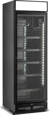 Produktbild von Kühlschrank 1 Glastür Schwarz Mit Canopy Sve-450 Blc