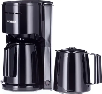 Zdjęcie produktu dla Severin KA 9307, Przelewowy ekspres do kawy, Kawa mielona, 1000 W, Czarny
