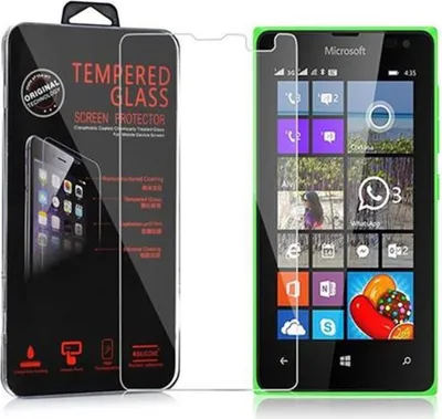 Produktbild von Cadorabo Panzer Folie für Nokia Lumia 435 Schutzfolie in Transparent Gehärtetes Tempered Display-Schutzglas