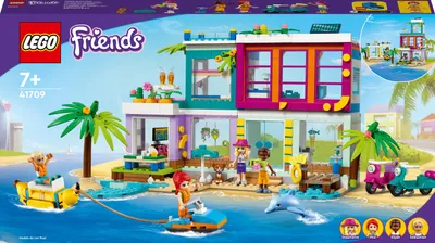 Immagine prodotto di LEGO Friends Casa Delle Vacanze Sulla Spiaggia 41709 - Set Da Costruzione 686 Pezzi, 7+ Anni