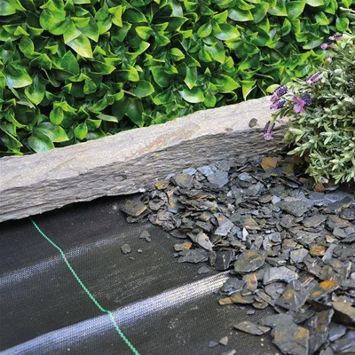 Produktbild von COVERSOL 100% Polypropylen gewebtes Mulchgewebe 90g/m² - 1,25 x 25 m - Schwarz