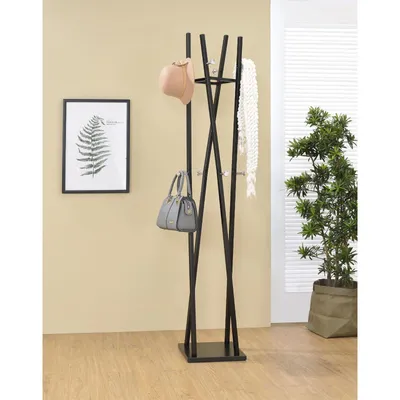 Produktbild von Kleiderständer Garderobenständer Kleiderstange Garderobe VITUS Metall schwarz lackiert