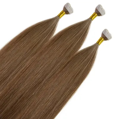 Zdjęcie produktu dla Mini taśmy przedłużające Premium z prawdziwych włosów #8/1 jasny blond popielaty