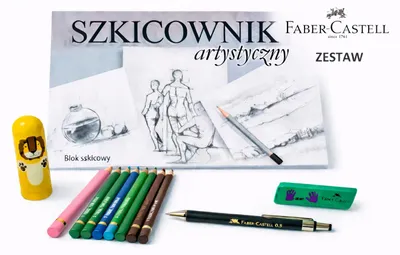 Produktbild von Faber-Castell Polychromos Buntstift-Set mit Skizzenbuch