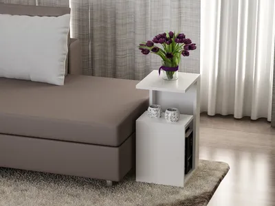 Produktbild von Skye Decor, Sister - White, Beistelltische, Weiß, 35 x 60 x 29,5 cm