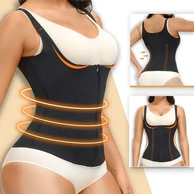 Produktbild von Korsett Damen Waist Trainer Figur Shaping Bauchweg Taillenformer Schwarz L