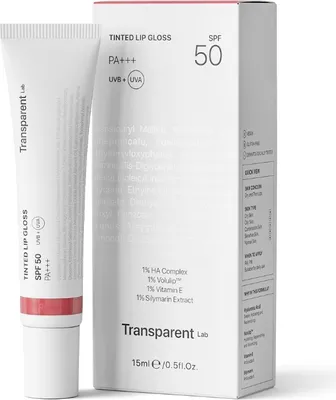 Zdjęcie produktu dla Transparent Lab Lip Gloss Rose SPF50 15 ml , Nawilżający balsam do ust