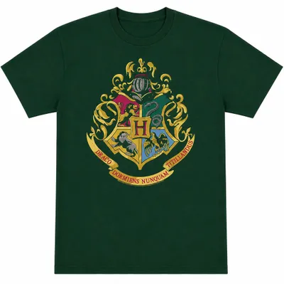 Produktbild von Harry Potter - T-Shirt für Herren/Damen Uni, kurzärmlig TV35374 (L) (Dunkelgrün)