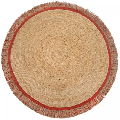 Image de Tapis Kahana Terracotta, rond, 180 x 180 cm (diamètre)