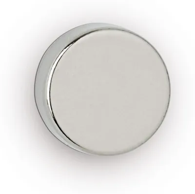 Zdjęcie produktu dla MAUL Magnes okrągły 10 sztuk 4 kg stal metalowy neodymowy magnetyczny Ø 1,2 x 0,5 cm srebrny