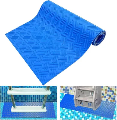 Obrázek produktu pro Podložka pro vstup do bazénu, 23x90 cm, protiskluzová, bezpečnostní podložka, vhodná pro bazény vestavěné i nadzemní