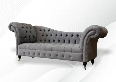 Produktbild von Lounge Sofa Wohnzimmer Stoff Couchen Chaiselounge Chesterfield Sitzpolster Neu