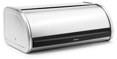 Obrázek produktu pro Brabantia Matt Steel Roll Top Bread Bin, Obdélníkový, Nerezová ocel, 479 mm, 276 mm, 189 mm, 1 kusů