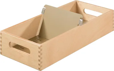 Image de HAN Bac à fiches en bois A6 horizontal pour 1.000 1.500 cartes non équipées