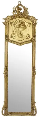 Produktbild von Casa Padrino Barock Spiegel Antik Gold 55 x H. 175 cm - Handgefertigter Antik Stil Wandspiegel - Ganzkörperspiegel - Garderoben Spiegel - Wohnzimmer Spiegel - Barock Möbel