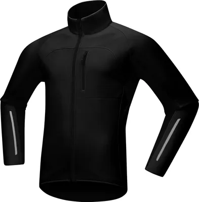 Produktbild von Herren Winter Fahrradjacke Winddichte wasserdichte Softshell mit reflektierenden Details Warmes Fleecefutter Mehrere Taschen Winterjacke Männer
