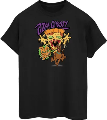 Image de Scooby Doo - "Pizza Ghost" T-shirt pour homme BI639 (XL) (Noir)