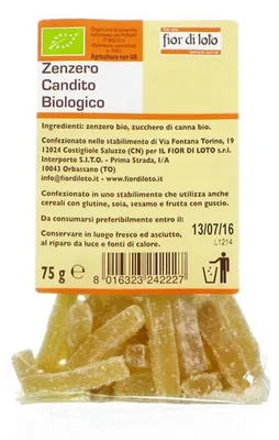 Immagine prodotto di Zenzero Candito 75 G