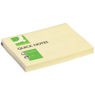 Zdjęcie produktu dla Karteczki samoprzylepne Q-Connect® KF01410 - 76 x 102 mm, żółte
