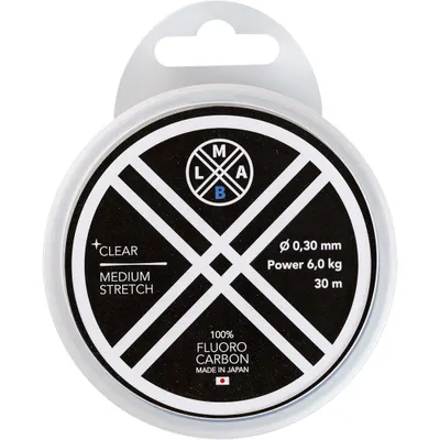 Produktbild von LMAB Fluorocarbon 100 PRO, 30m, 0,28mm, 5.4kg / 11,91lbs, transparent, Flourcarbon Angelschnur