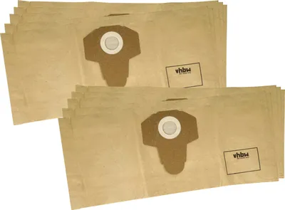 Produktbild von vhbw 10x Staubbeutel kompatibel mit Parkside PNTS 1250/9, PNTS 1300, PNTS 1250, PNTS 1300 B2, PNTS 1300 A1 Staubsauger - 25,7cm x 21cm braun