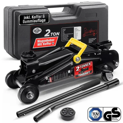 Immagine prodotto di Deuba Cric idraulico per Auto max. 2t Sollevamento max. di 330mm Martinetto Officina con Custodia