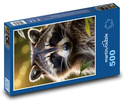 Obrázok produktu pre Puzzle 500 Zvedavý medvedík čistotný v lese - martinpuzzle
