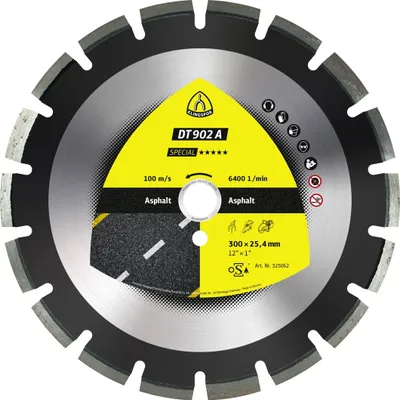 Produktbild von Klingspor DT 902 A Diamanttrennscheiben, 400 x 3,6 x 25,4 mm 24 Segmente 40 x 3,6 x 12 mm, Weitverzahnt