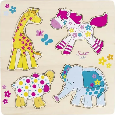 Produktbild von Goki 57510, 4 Stück(e), Tiere, 2 Jahr(e)