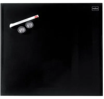 Immagine prodotto di nobo Lavagna magnetica in vetro Diamond, (L)300 x (H)300 mm, nero