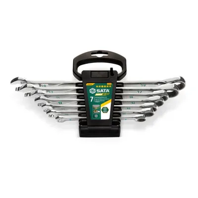 Produktbild von SATA 120XP & X6 Ratschen-Ringmaulschlüssel Set, 7-Tlg. ST08051G