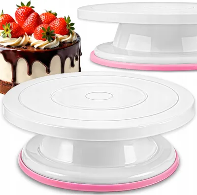 Produktbild von Kuketo | Tortendekorationsplatte 360° - 28 cm - Stabil - Perfekt für kreative Dekorationen