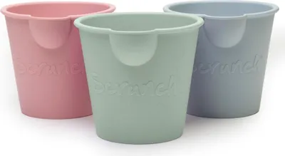 Produktbild von Scrunch Spielzeug Eimer Set aus 3 flexiblen Silikon Strand