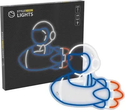 Obrázek produktu pro Neonová LED MANTA Astronaut s raketou SNL90MT Vícebarevná