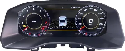 Obrázek produktu pro Digitální přístrojová deska, kompatibilní s Amarok 2017-2020, 12,3palcový LCD displej, integrovaný GPS, ŠEDÁ