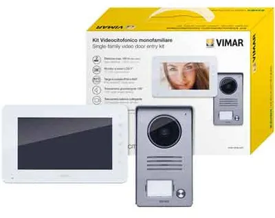 Productafbeelding van VIDEODEURINTERCOM VOOR EENGEZINSHUIS 'K40910' VIMAR. Scherm: 7 inch
