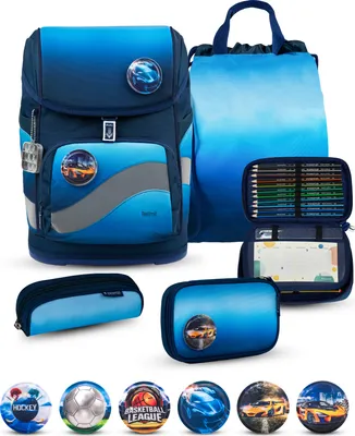 Produktbild von Belmil Premium Smarty Plus Schulra nzen-Set 5-tlg - Blue Navy