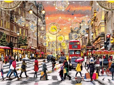 Zdjęcie produktu dla GIBSONS Puzzle Holiday rush 1000 elementów