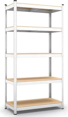 Produktbild von Verzinktes Aufbewahrungsregal 875 kg belastbar - 200x120x60 cm für Garage, Werkstatt und Keller