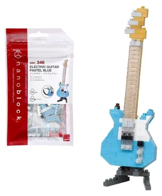 Immagine prodotto di Chitarra elettrica Nanoblock blu - 150 pezzi