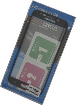 Produktbild von DanGlas curved Displayschutz aus gehärtetem Glas für Samsung Galaxy S6 Edge schwarz