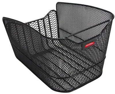 Zdjęcie produktu dla KLICKfix 0319F Tylny koszyk rowerowy Citymax Fix 24,5 x 41 x 30 cm, szerokie oczka, czarny