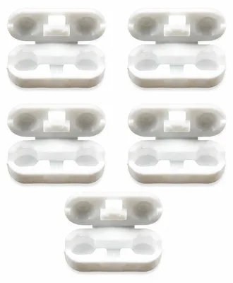 PVC-Kettenverbinder weiß 5 Stück für Kugeldurchmesser bis 4,5 mm