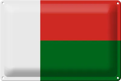 Produktbild von Blechschild Flagge Madagaskar 30x20cm Flag of Madagascar
