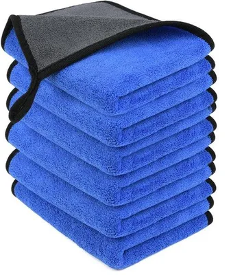 Produktbild von Famanu Mikrofasertücher 6er Set - vielseitig, fusselfrei, super saugfähig, 40 x 60 cm