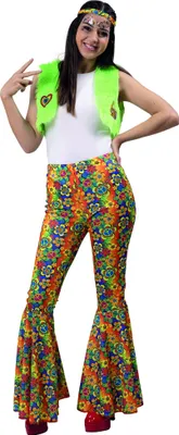 Produktbild von Kostüm Hippie Babsi Schlaghose mit Weste 70er, Groesse:38