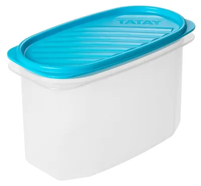 Vorratsbehälter 1,2 l Top Flex, oval, luftdicht, BPA-frei, blau