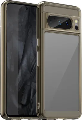 Produktbild von Google Pixel 8 Pro Hülle, Klar Rückseite Stoßfeste TPU Silikon Bumper Schutzhülle für Google Pixel 8 Pro Grau