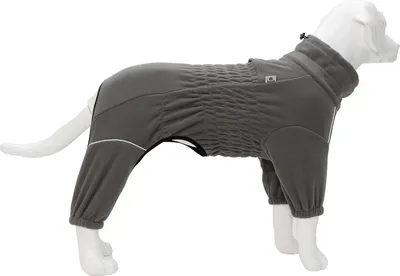 Produktbild von Hundejacke Kleidung für Hunde Fleeceweste Warm für den Winter Grau 3XL